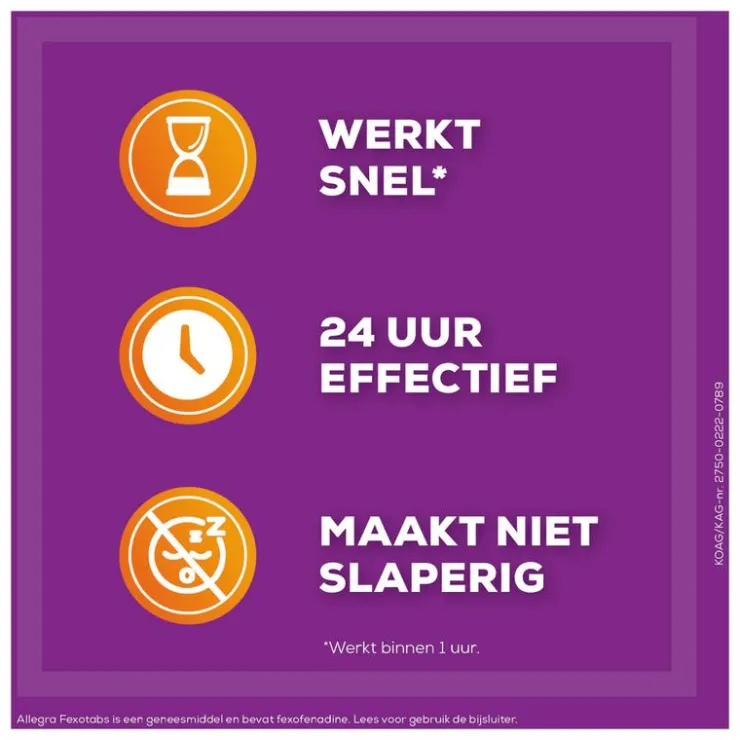 Allegra Fexotabs Hooikoortstabletten 10 Tabletten