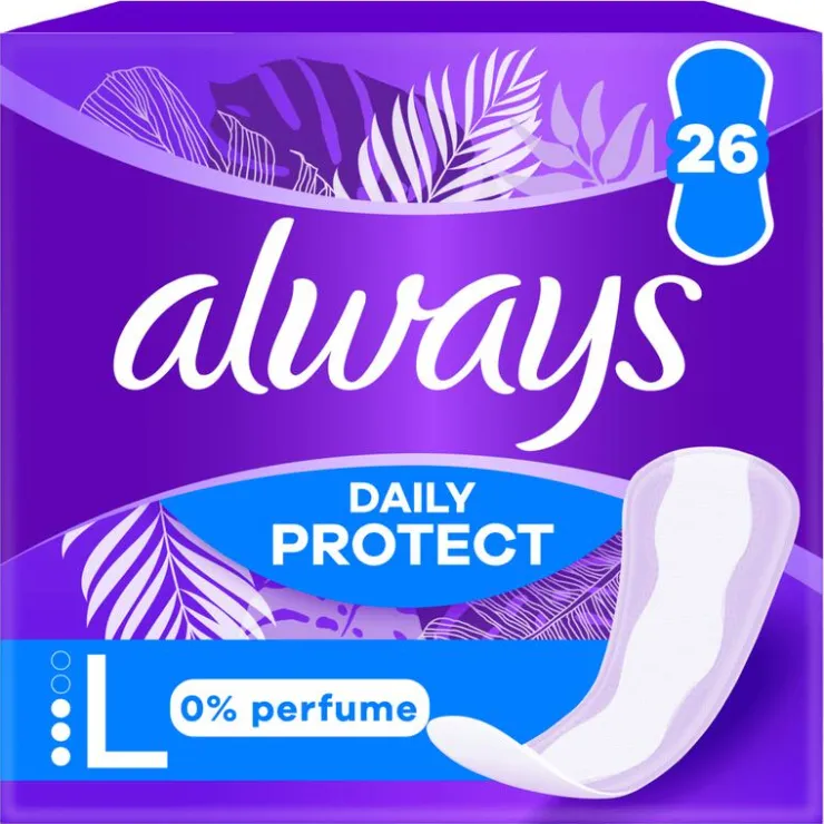 Always Dailies Protect Long 0 Parfum