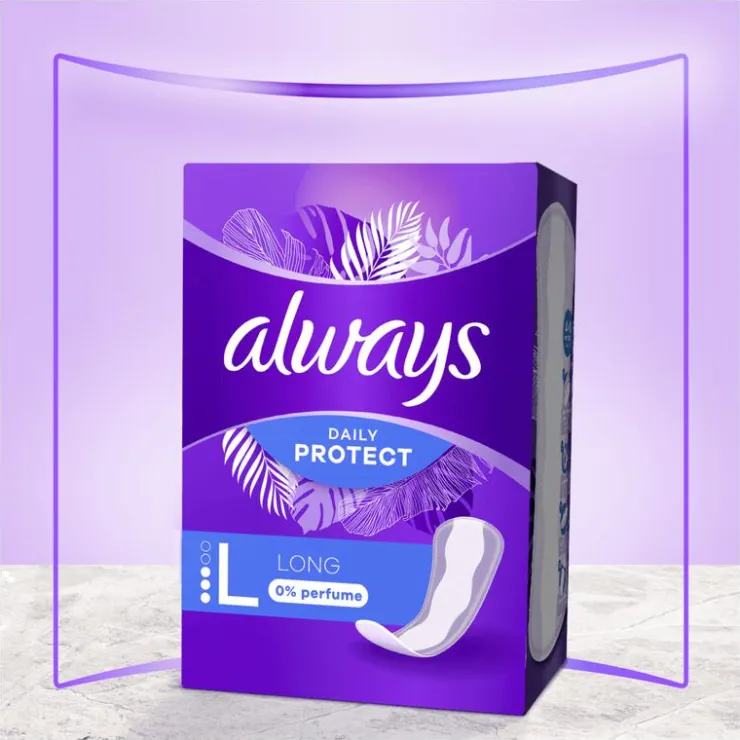 Always Dailies Protect Long 0 Parfum
