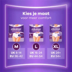 Always Discreet Broekjes maat L