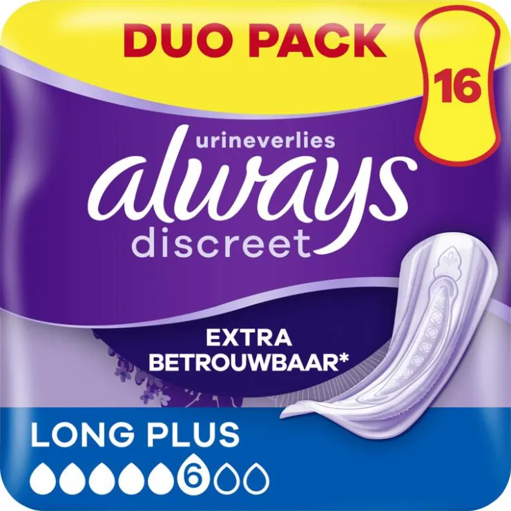 Always Discreet Always Maandverband Discreet Long Plus Duo Pack