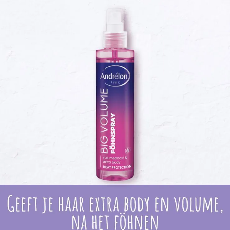 Andrélon Pink Big Volume Fohnpray 200 ML