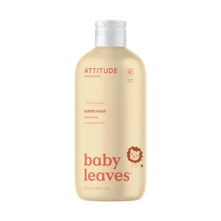 Attitude Baby Leaves Bubble Bath Peer & Nectar 473 ML