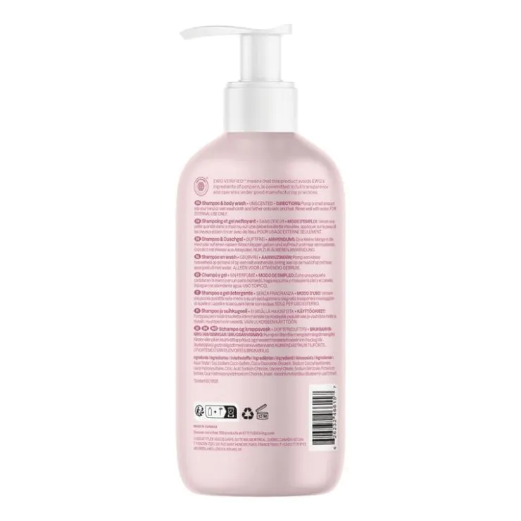 Attitude Baby Leaves 2-in-1 Shampoo & Body Wash Unscented 473 ML