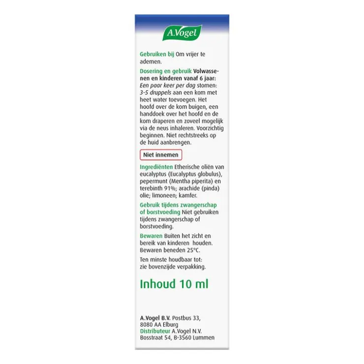 A.Vogel Cinuforce Inhalatiedruppels +Menthol 10 ML