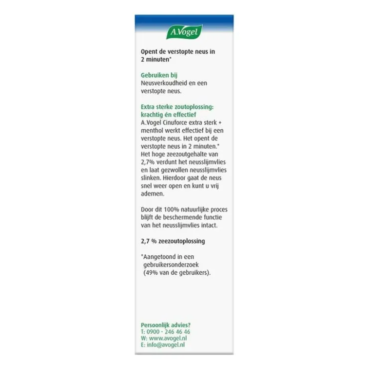 A.Vogel Cinuforce Neusspray Sterk +menthol