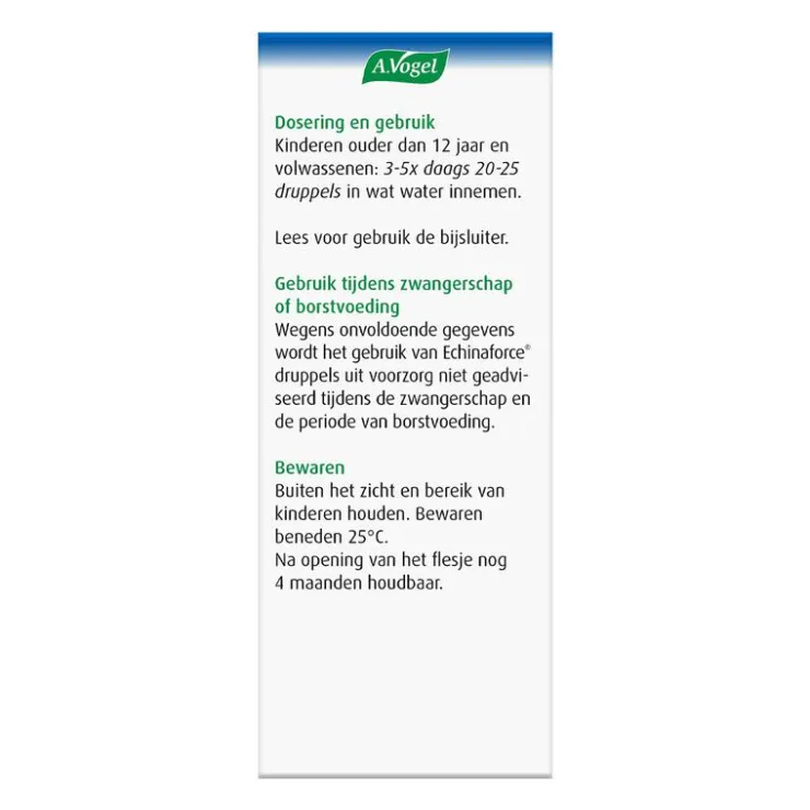 A.Vogel Echinaforce Bij Onvoldoende Weerstand En Griep Druppels 50 ML