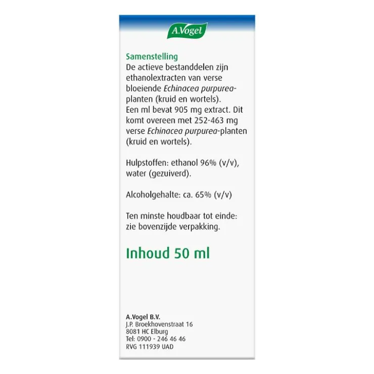 A.Vogel Echinaforce Bij Onvoldoende Weerstand En Griep Druppels 50 ML