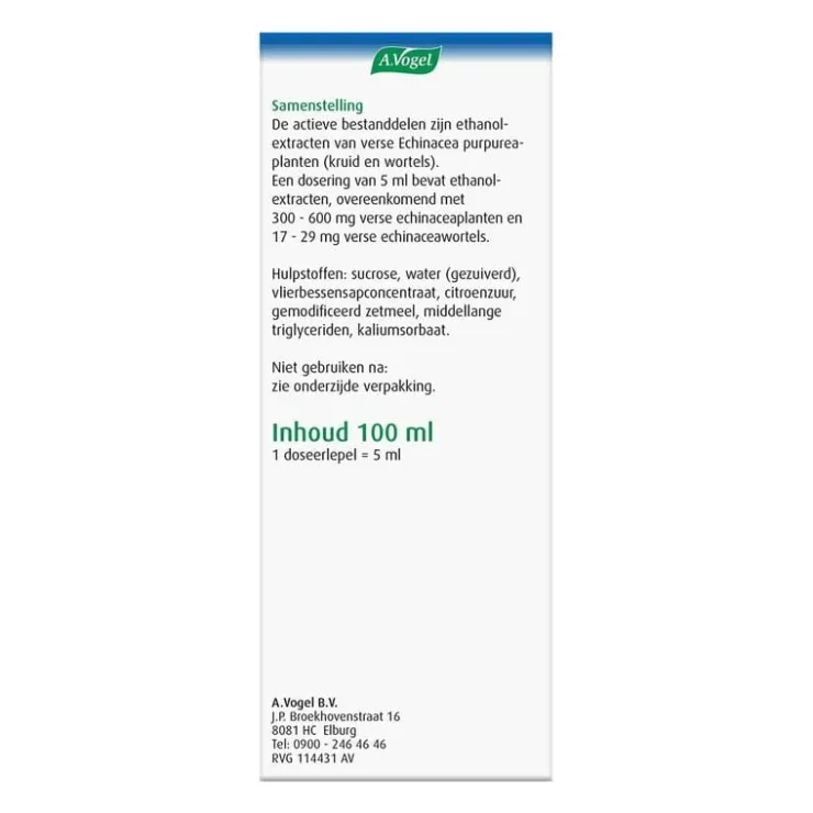 A.Vogel Echinaforce Hot Drink bij Griep en Verkoudheid Drank 100 ML
