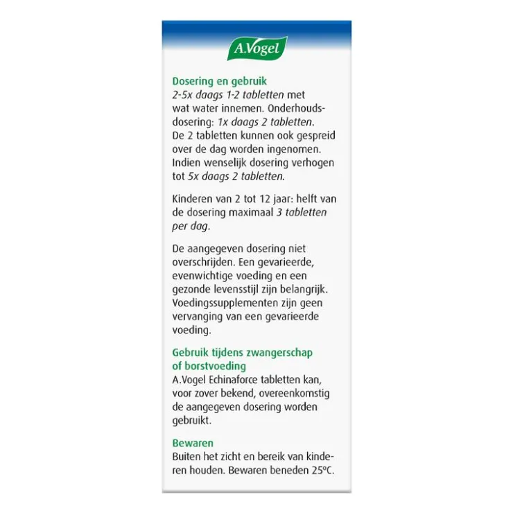 A.Vogel Echinaforce Weerstand1* Tabletten 80 stuks