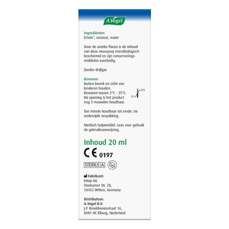 A.Vogel Pollinosan Hooikoorts Neusspray bij Hooikoorts Spray 20 ML