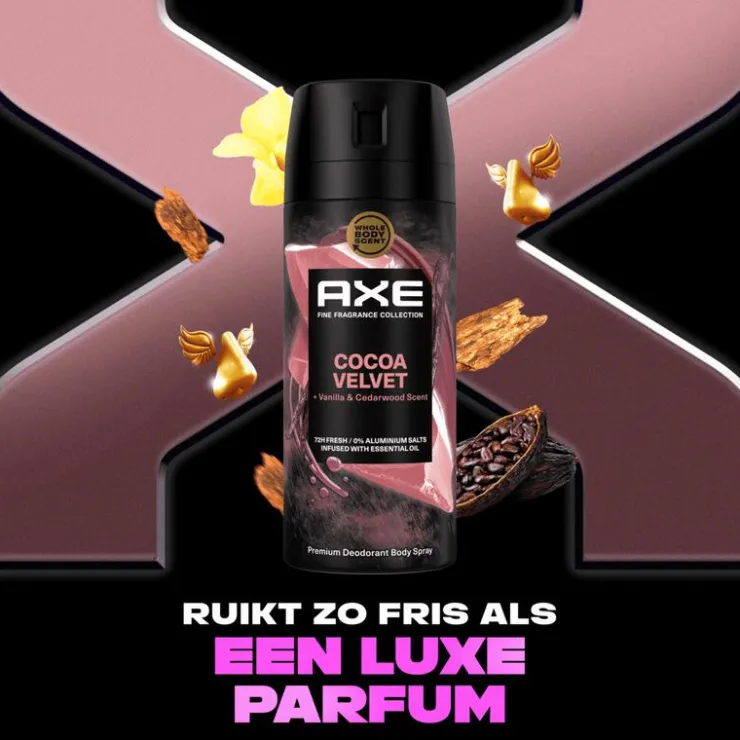 AXE Fine Fragrance Cocoa Velvet Deodorant Body Spray 150 ML