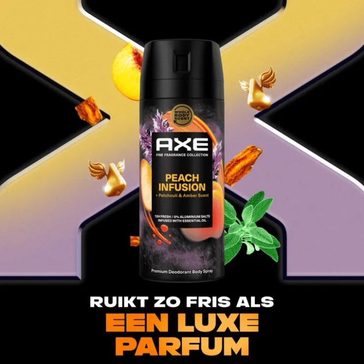 AXE Fine Fragrance Peach Infusion Deodorant Bodyspray 150 ML