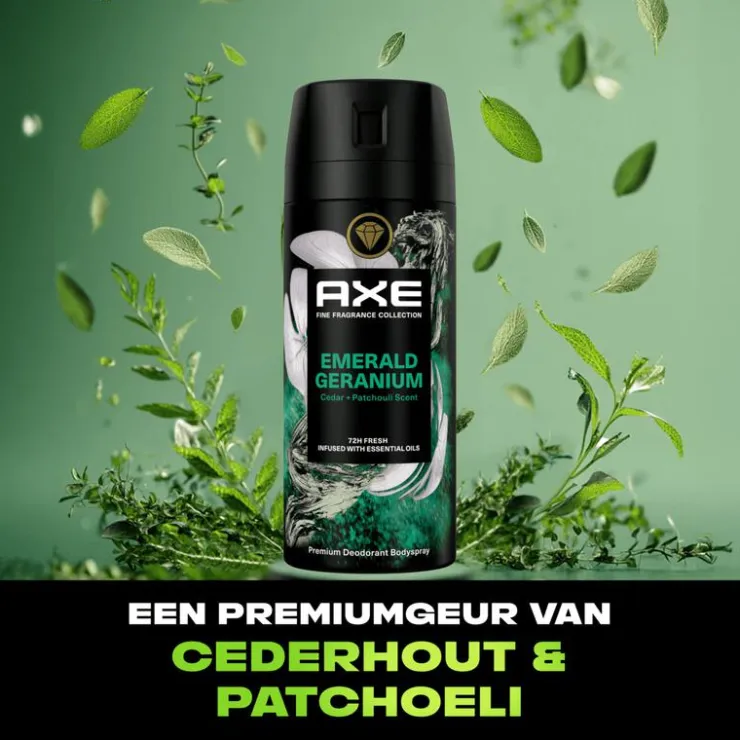 AXE Fine Fragrance Green Geranium Deodorant Bodyspray 150 ML