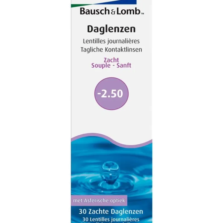 BauschandLomb Bausch + Lomb DagLenzen -2,50 30 stuks