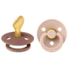 Bibs Anatomische Fopspeen Two Pack Natuurlijk Rubber Woodchuck/Blush Maat 2