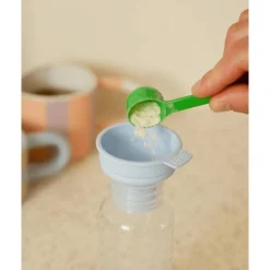 Bibs Babyfles 270 ML Sage met Latex speen en opvouwbaar trechtertje