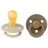 Bibs Fopspeen Two Pack Natuurlijk Rubber Vanilla/Dark Oak Maat 3