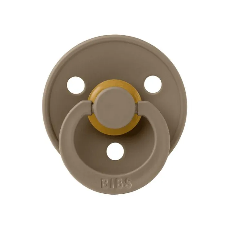 Bibs Fopspeen Two Pack Natuurlijk Rubber Ivory/Dark Oak Maat 2