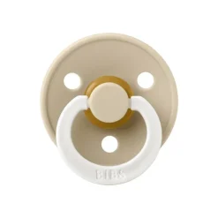 Bibs Glow in the dark Fopspeen Two Pack Natuurlijk Rubber Blush/Vanilla Maat 2