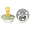 Bibs Glow in the dark Fopspeen Two Pack Natuurlijk Rubber Sage/Cloud Maat 2