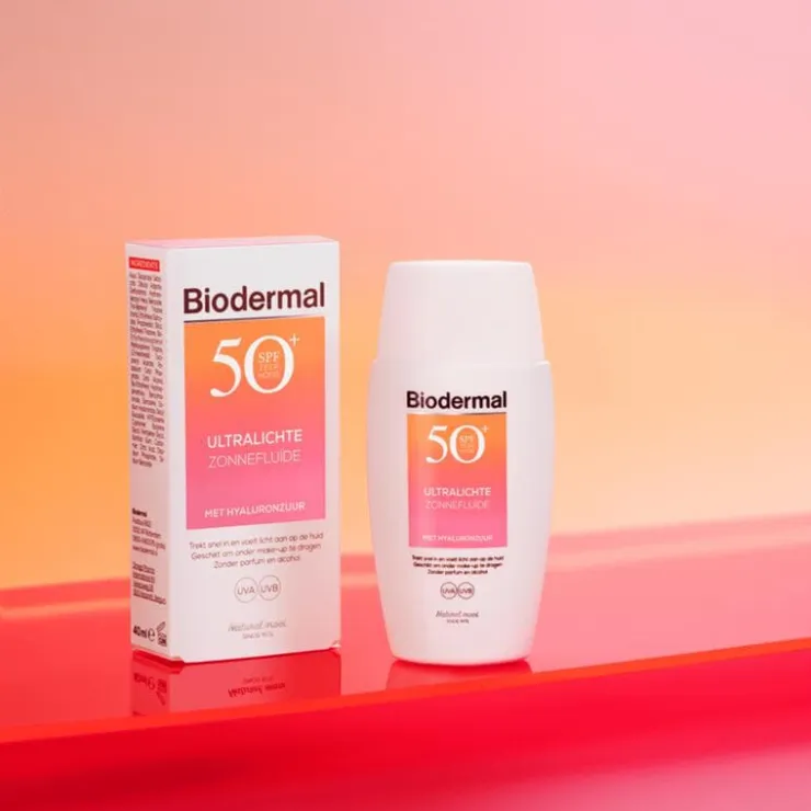 Biodermal Ultralichte Zonnefluïde Gezicht SPF 50+ 40 ML