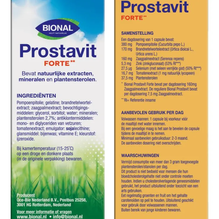 Bional Prostavit Forte Capsules 30 stuks
