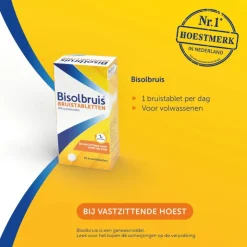 Bisolvon Bisolbruis Bruistabletten Bij Vastzittende Hoest 10 Tabletten
