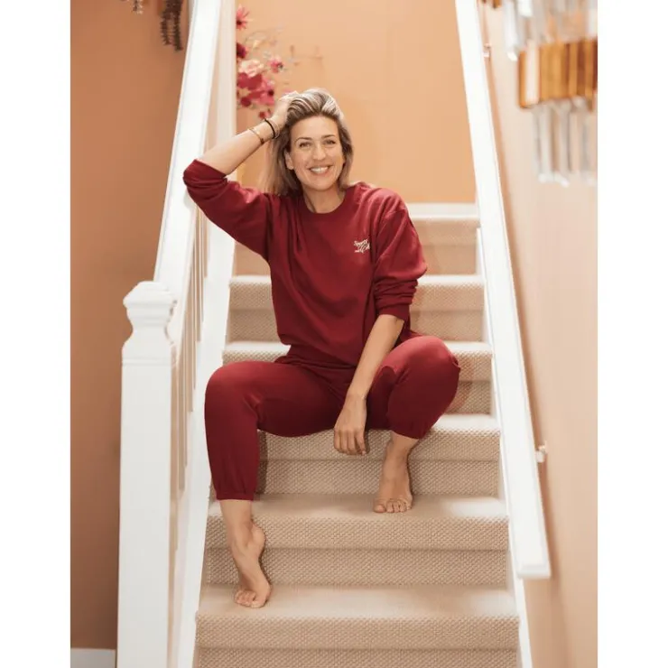 Splendid Bo Wilkes Sweater Burgundy Maat S/M