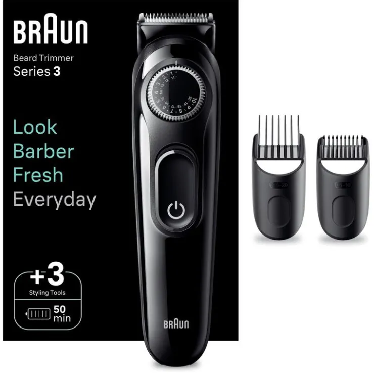 Heren Braun Baardtrimmer Series 3 BT3520
