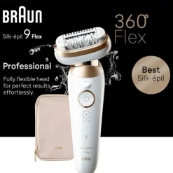 Heren Braun Epilator Silk-épil 9 Flex met 360 Flex Kop