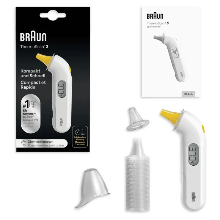 Braun ThermoScan 3 Oorthermometer High Speed IRT3030