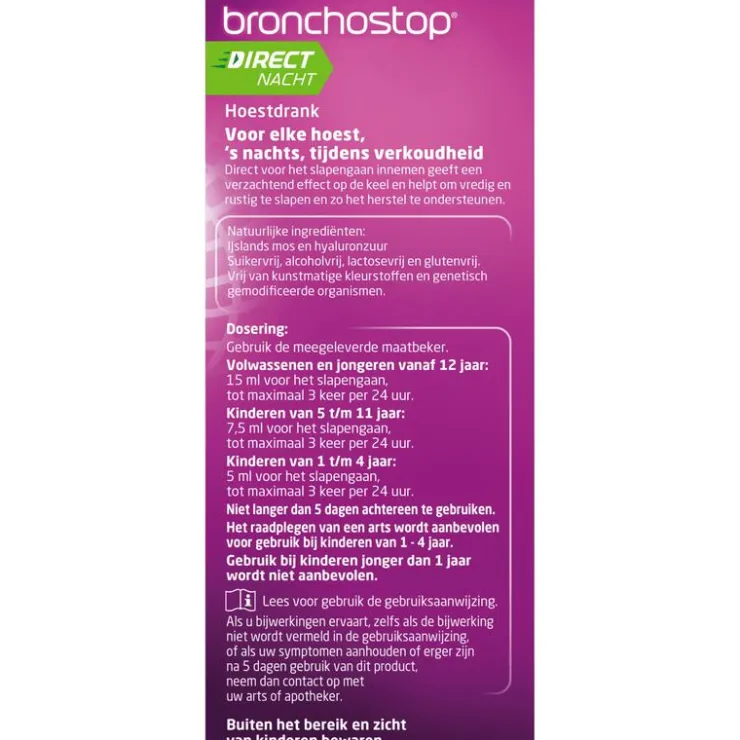 Bronchostop Direct Nacht 5-in-1 Hoestdrank 120 ML