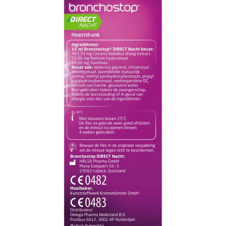 Bronchostop Direct Nacht 5-in-1 Hoestdrank 120 ML