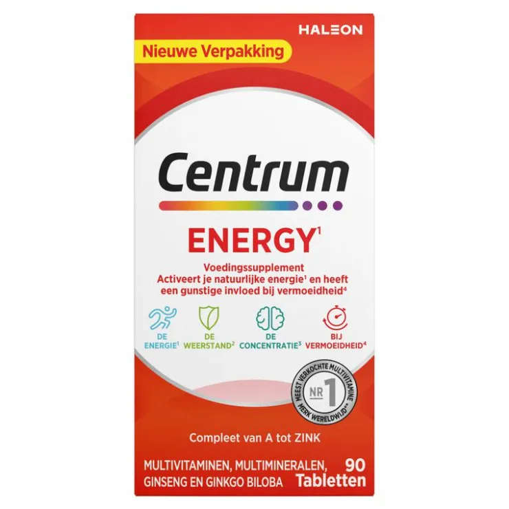 Centrum Energy Multivitaminen Tabletten 90 stuks