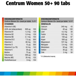 Centrum Women 50+ Multivitaminen Tabletten 90 stuks