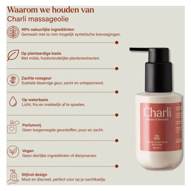 Charli Massageolie Theeroos 100 ML
