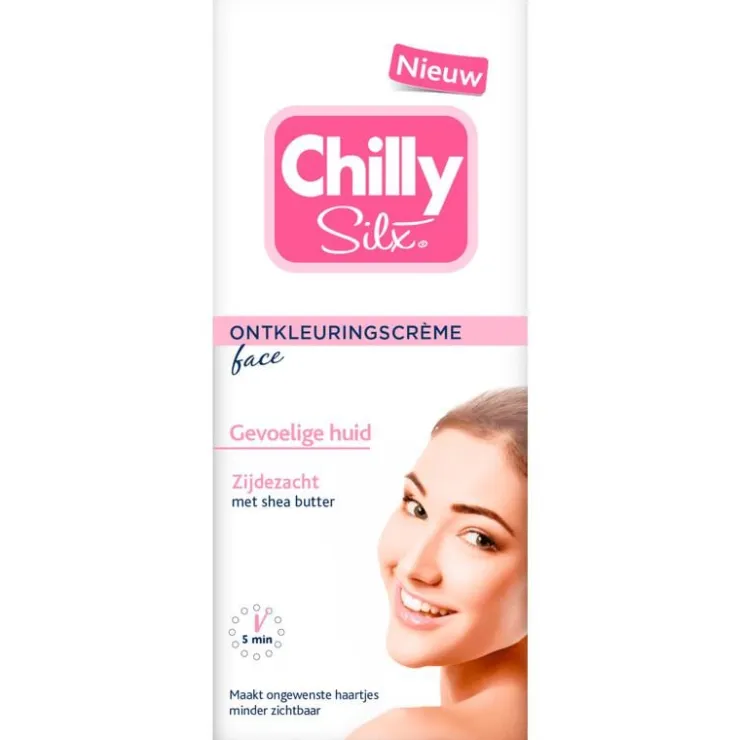Heren Chilly Silx Ontkleuringscrème Face Gevoelige Huid 60 GR