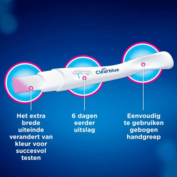 Clearblue Vroege Detectie Zwangerschapstest 1 Stuk