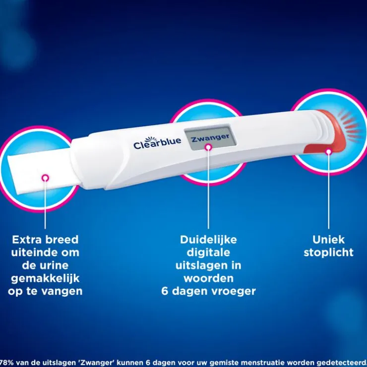 Clearblue Zwangerschapstest Digitaal Ultravroeg 1 Stuk