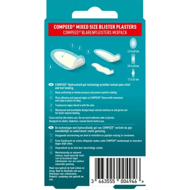 Compeed Blarenpleister Mix 10 Pleisters