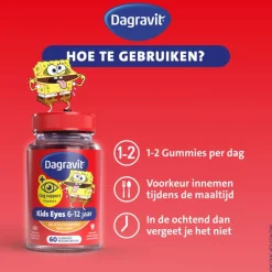 Dagravit Kids Multivitaminen Gummies Xtra + Eyecare 6-12 jaar 60 stuks