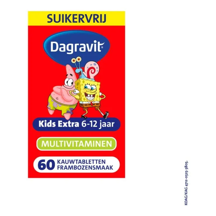 Dagravit Kids Multivitaminen Xtra 6-12 jaar 60 stuks