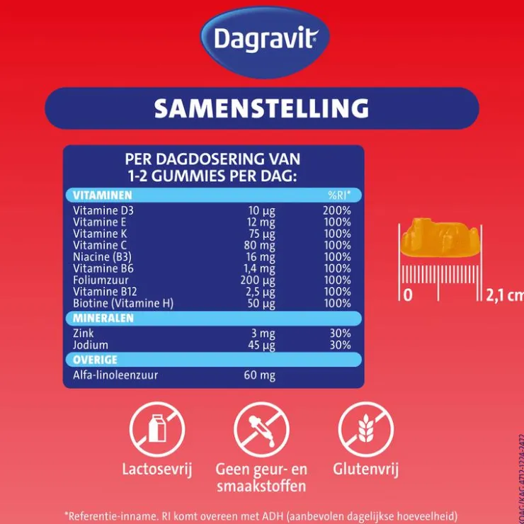 Dagravit Kids-Xtra Vitaminions 6-12 jaar 60 gummies