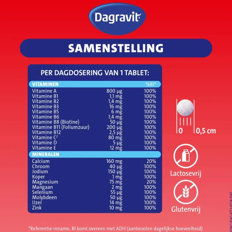 Dagravit Multi Elke Dag 60 stuks