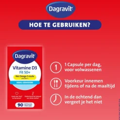 Dagravit Vitaal 50+ Vitamine D + Omega-3 Visolie 90 capsules
