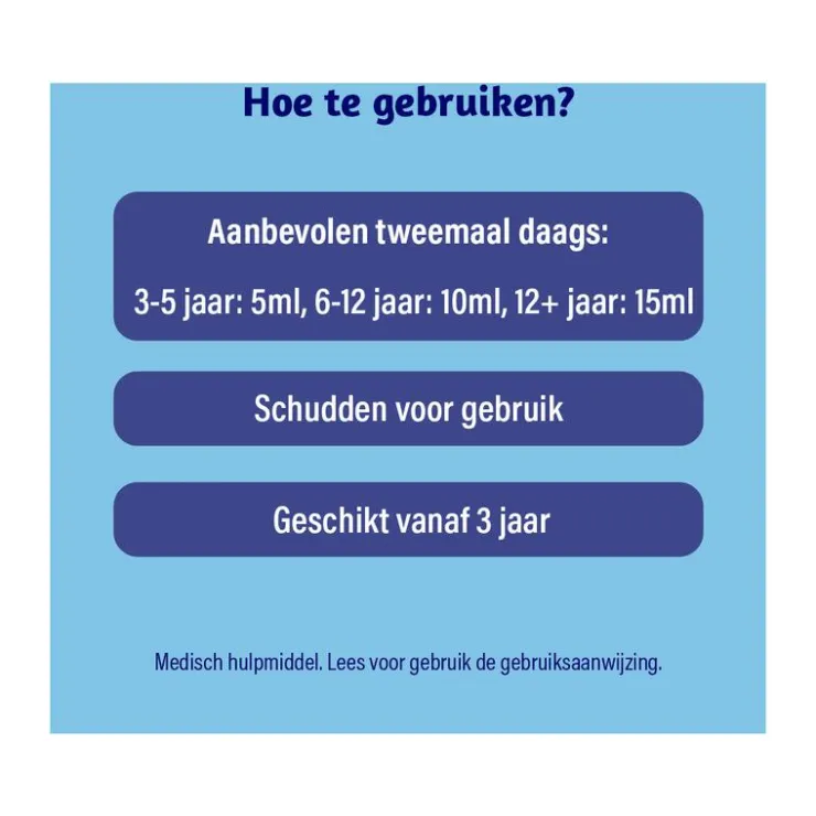 Dampo Kids Kindersiroop Alle Hoest + Vrije Luchtwegen Suikervrij 120 ML