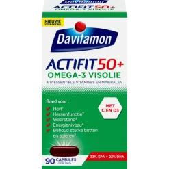 Davitamon Actifit 50+ Omega-3 Visolie Capsules