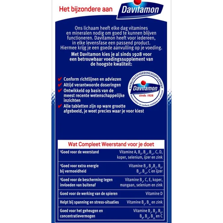 Davitamon Compleet Weerstand Vitamine C & D tabletten