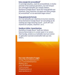 Davitamon Energie Boost Forte Kauwvitamines Bosvruchtensmaak